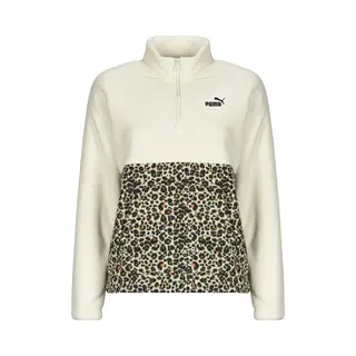 Puma Ess Graphic Animal Relaxed Half-Zip Crew Dames Trui - Alpine Snow
