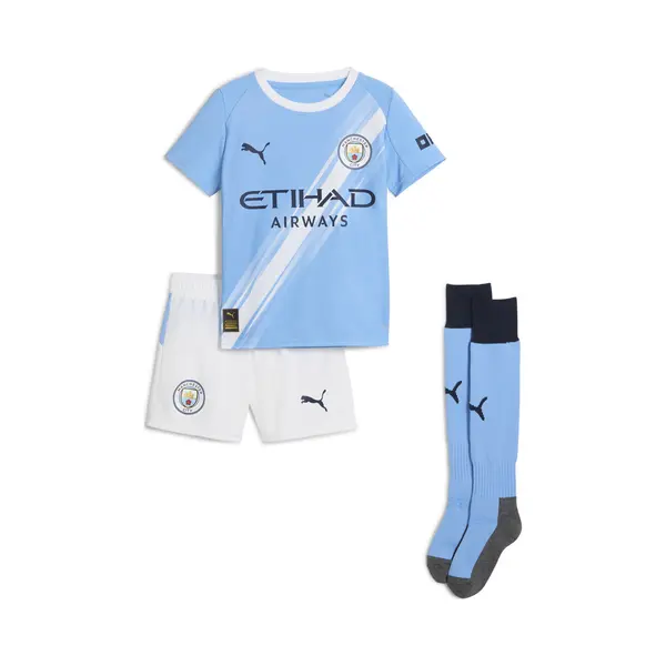 Puma Manchester City Fc Kids' Home Minikit 25/26, Blue (Team Light Blue X White), 110 thumbnail