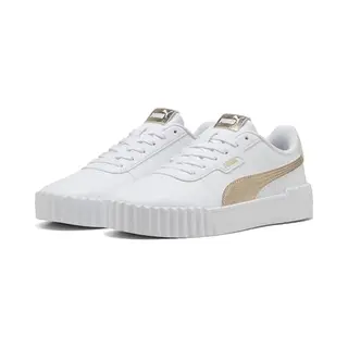 Puma Carina 3.0 Metallic Whisper Damen-Sneaker, Weißgold, 39.5 Eu, Weißes Gold, 40 Eu