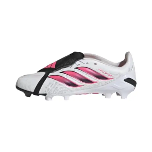 Adidas Unisex League Fold- Over Tongue Firm Ground Football Boots Kids Shoes, Ftwr White/Solar Turbo/core Black, 2.5 Uk thumbnail