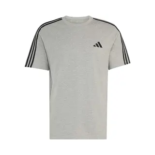 Adidas Sportswear Essentials 3-Stripes Single Jersey T-Shirt Met Logo Links Op De Borst - Heren - Grijs