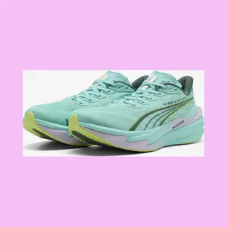Puma Deviate Nitro 4 X Hyrox Hardloopschoenen Groen Eu 45 Man