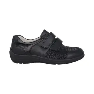 Waldläufer Hesna - Dames Sneaker - Zwart - Maat 41 (Eu) 7 (Uk)