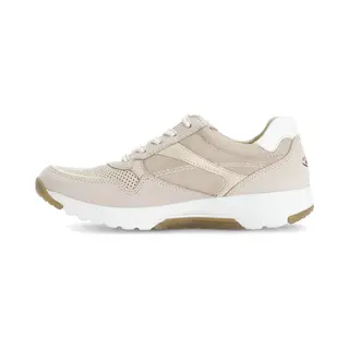 Gabor Damen Low-Top Sneaker, Frauen Halbschuhe, schnürschuhe, schnürer, straßenschuhe, Strassenschuhe, Sportschuhe, Puder/Weiss, 40.5 Eu / 7 Uk