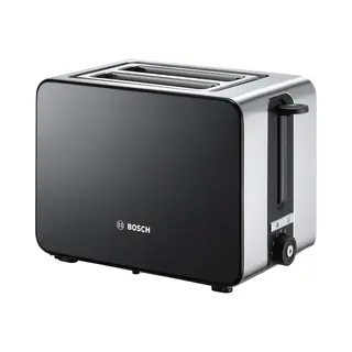 Bosch TAT7203 Toaster 2 Scheibe(n) 1050 W Schwarz, Edelstahl