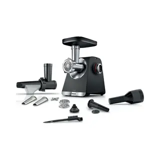 Bosch Serie 6 MFWS650B Fleischwolf 500 W Schwarz, Silber