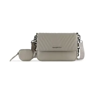 Bugatti Sira Schultertasche S Für Damen - Edle Umhängetasche Mit Kette, Beige