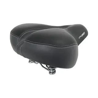 Contec Fietszadel Cruiser Comfort Xxl - Zwart - Met O-zone Uitsparing