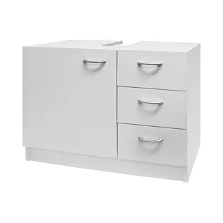 Casaria® Wastafelmeubel Neapel Wit 63x54x30cm