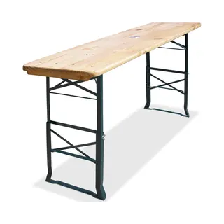 No Brand Casaria® Bierzelttisch Höhenverstellbar Klappbar Hoch Outdoor Breit Holz Xxl Buffettisch 170cm Bierzeltgarnitur Stehtisch Bartisch Partytisch