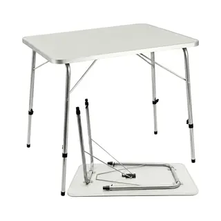 Deuba 101446 kampeertafel Zilver, Wit