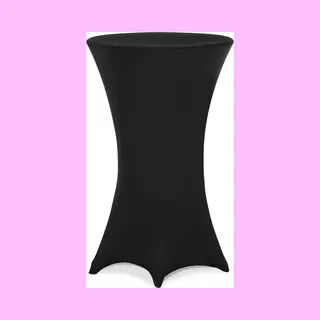 Detex® Stehtischhusse Schwarz Ø60cm