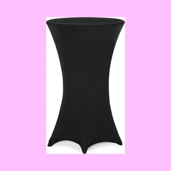 Detex® Stehtischhusse Schwarz Ø60cm thumbnail