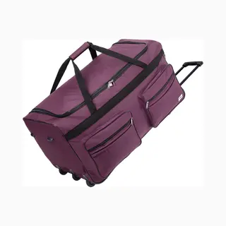 Deuba Xxl Reistas Paars Met Trolley-functie 3 Wielen 160 Liter 85x43x44cm
