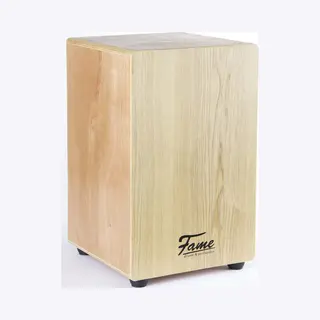 Fame Cajon, Beginner Cajon Einsteiger Cajon Aus 7-lagigem Sperrholz Drum Box Mit Abgerundeten Kanten Schlagfläche Aus Esche Snare-System