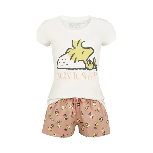 Peanuts Woodstock - Born To Sleep Schlafanzug Multicolor In M thumbnail