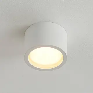 Arcchio Downlight Nieva, GX53, Weiß, Rund, Ø 10cm, Metall
