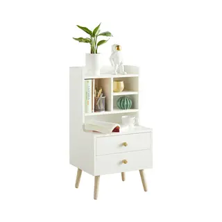 SoBuy FBT100-W nachtkastje en tafeltje voor naast het bed