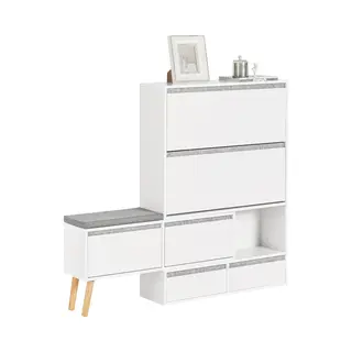 SoBuy FSR134-W shoe organizer Open