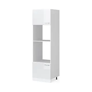 Vicco R-Line Keukenkast, Hangkast, Onderkast, Kitchenette, Werkblad, Verkrijgbaar In Antraciet En In Wit (wit Zonder Werkblad, Kast Voor Microgolf, 60