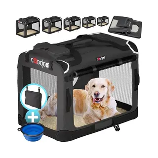 Cadoca® Dog Carrier Fabric Anthracite Xxl 90x60x66cm