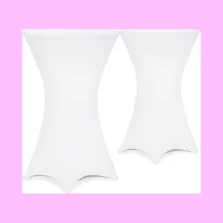 Detex® Stehtischhusse 2er-Set Weiß Ø60cm