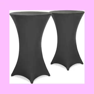 Detex® Stehtischhusse 2er-Set Anthrazit Ø70cm
