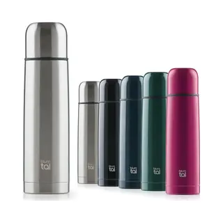 Blumtal Thermosfles - Lekvrije Thermosfles Met Drinkbeker Voor Onderweg - Isolerende Thermoskan - Roestvrij Staal - 500ml - Rvs