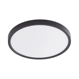 Lindby Smart Led-Deckenleuchte Pravin, Ø 23 Cm, Cct, Schwarz