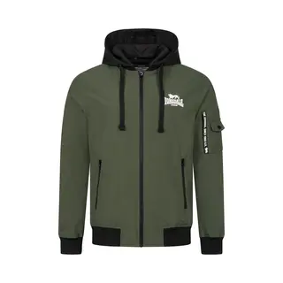 Lonsdale Tussenjas Olijfgroen / Zwart / Wit
