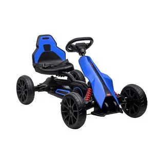 Homcom Pedal Go Kart Metall, Kunststoff 100L X 58B X 58, 5H Cm Blau