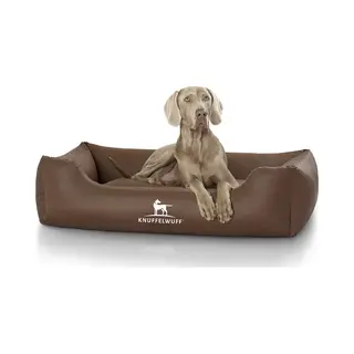 Knuffelwuff Kunstleer Hondenbed Sidney Xl 105 X 75cm Bruin