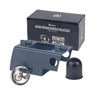 Stilemo Aanhangerslot - Disselslot Incl. Slot En Beschermkap - Roestvrij Staal - Tegen Diefstal Voor Trailer / Caravan / Aanhangwagen / Aanhanger -