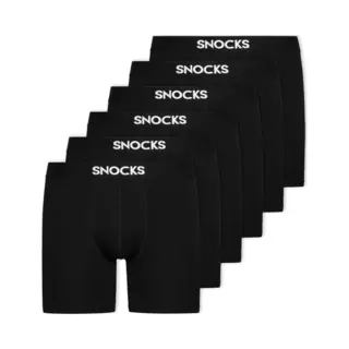 Snocks Boxershorts Heren - Onderbroeken Heren - Ondergoed Heren - Met Extra Lange Pijpen - Biologisch Katoen - Duurzaam Cadeau - 6 Stuks