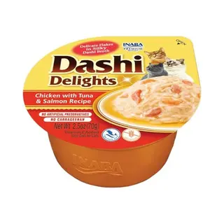 Ciao Dashi Delights Kattenvoer Nat Chicken&Tuna&Salmon 70 Gr