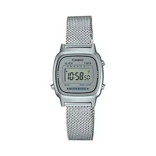 Casio LA670WEM-7EF Uhr Armbanduhr Unisex Elektronisch Silber