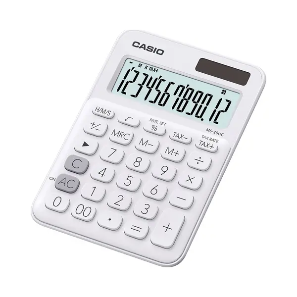 Casio Ms-20UC-We calculator Desktop Basisrekenmachine Wit thumbnail
