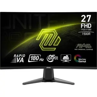 Msi Mag 27C6F computer monitor 68,6 cm (27") 1920 x 1080 Pixels Full Hd Lcd Zwart