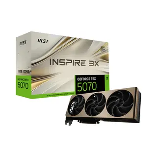 Msi GeForce Rtx 5070 12G Inspire 3X Oc Nvidia 12 Gb GDDR7