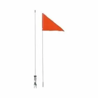 Fietsvlag Icetoolz Oranje Met Fiberglas - Deelbare Stang 150 Cm