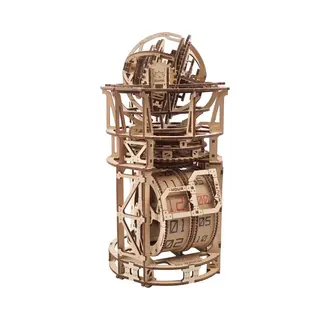 Ugears Sky Watcher Bureauklok - Astronomische Tafelklok Houten Model Kits Voor Volwassenen Om Te Bouwen - Houten Klok Kits 3D Puzzels - Mechanische