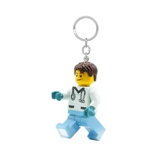 Lego, Meisjes, Sleutelhanger, Dottore Portachiavi Con Torcia Led, Wit
