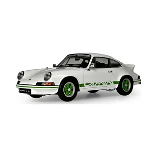 Ixo Collections Modelbouwpakket Auto - 018 Porsche 911 Rs 2.7 - Wit Met Groen - Sportauto Metalen - 1, 8 - Modelbouw