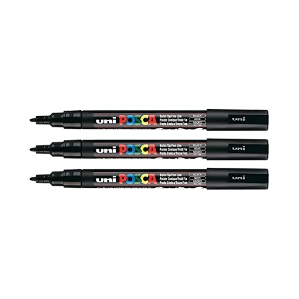 Uni-Ball Posca Pc-3M Zwart thumbnail