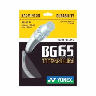 Yonex Bg 65 Titanium - Wit - Set 10 M