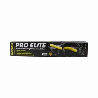 Stoplock Pro Elite Stuurslot - Voor Auto's, Bestelwagens En Campers - Zwart/geel