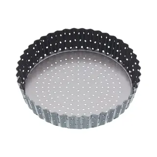Master Class MasterClass Crusty Bake 18cm Gelochte Quicheform Mit Ptfe-, Pfoa- Und Bpa-freier Antihaftbeschichtung, Robustem 1mm Dickem Kohlenstoffstahl Und Losem