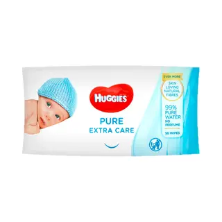 Huggies Billendoekjes - Baby Wipes - Pure Extra Care - 99% Water 56 Doekjes