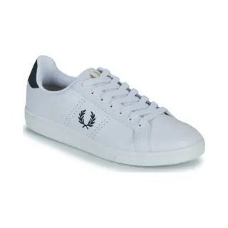 Fred Perryvoor Mannen. B6312-567 Leren Sportschoenen B721 Wit (43), Leer, Plat, Veters, Casual