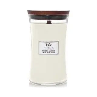 WoodWick White Tea & Jasmine Wachskerze andere Jasmin, Tee Weiß 1 Stück(e)